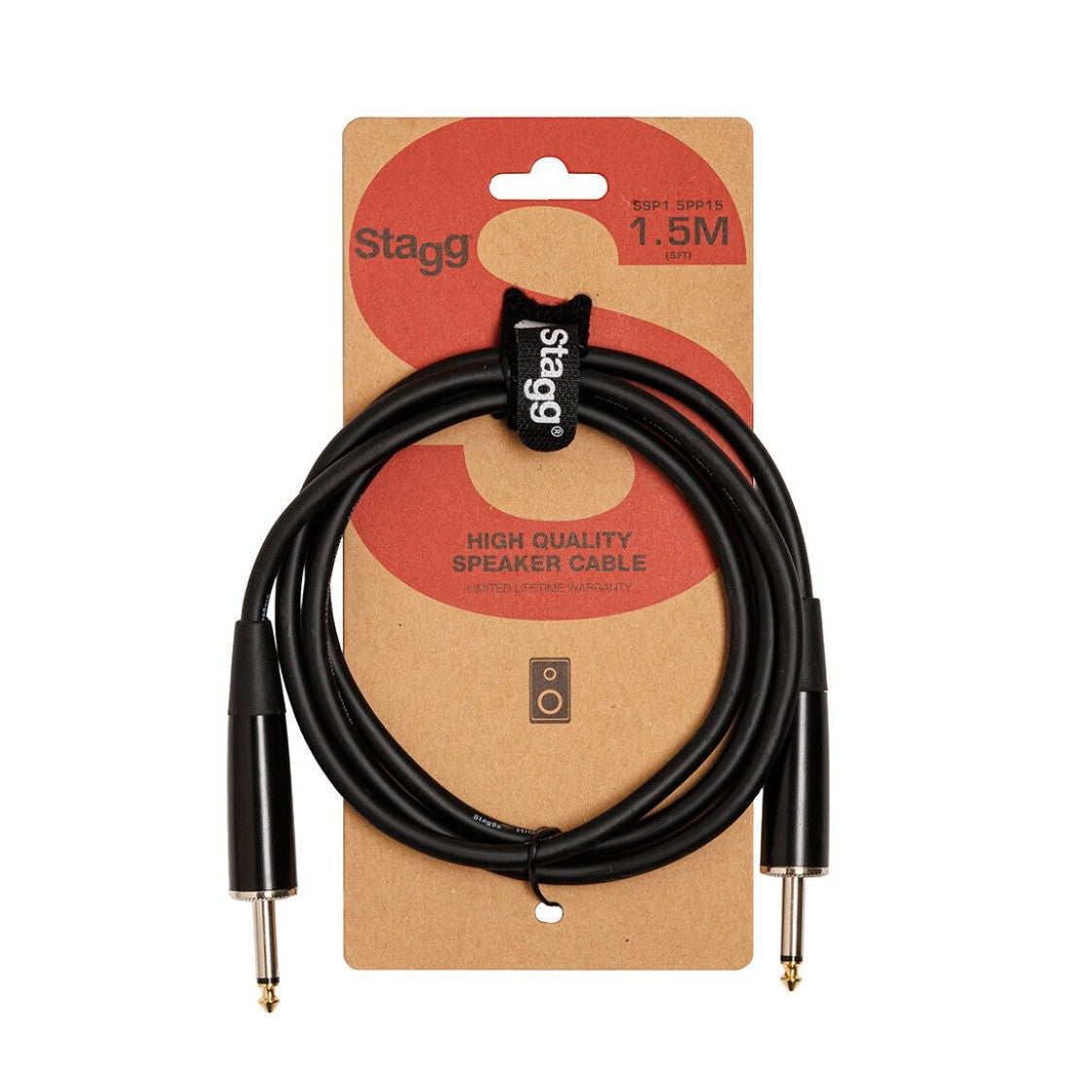 Stagg 1/4" Jack to Jack Speaker Cable 1.5m – SSP1,5PP15 2