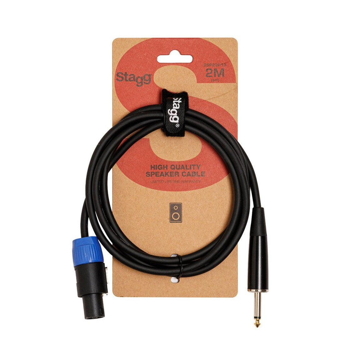 Stagg Speakon to 1/4" Jack Speaker Cable 2m – SSP2SP15 2