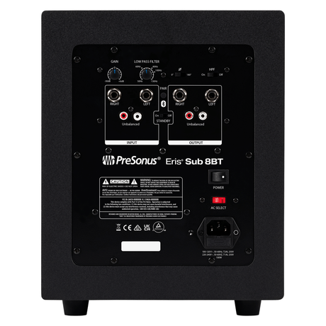 PreSonus Eris Sub 8BT Bluetooth Studio Subwoofer 2