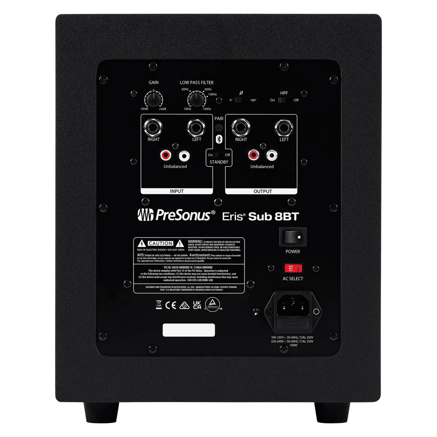 PreSonus Eris Sub 8BT Bluetooth Studio Subwoofer 2
