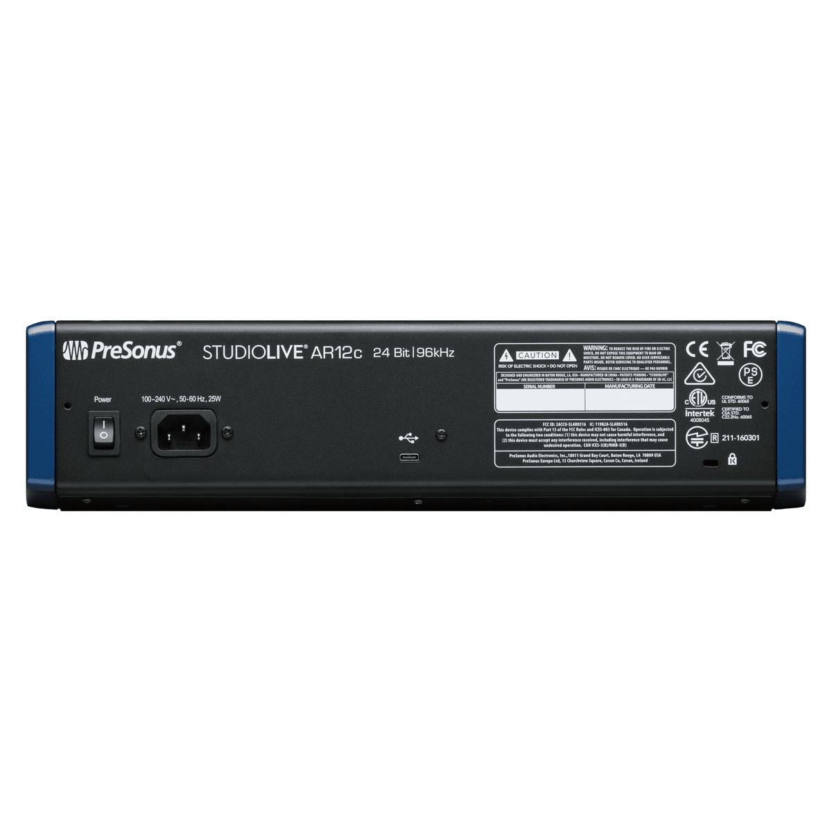 PreSonus StudioLive AR12c Analogue Mixer with USB-C Audio Interface 3