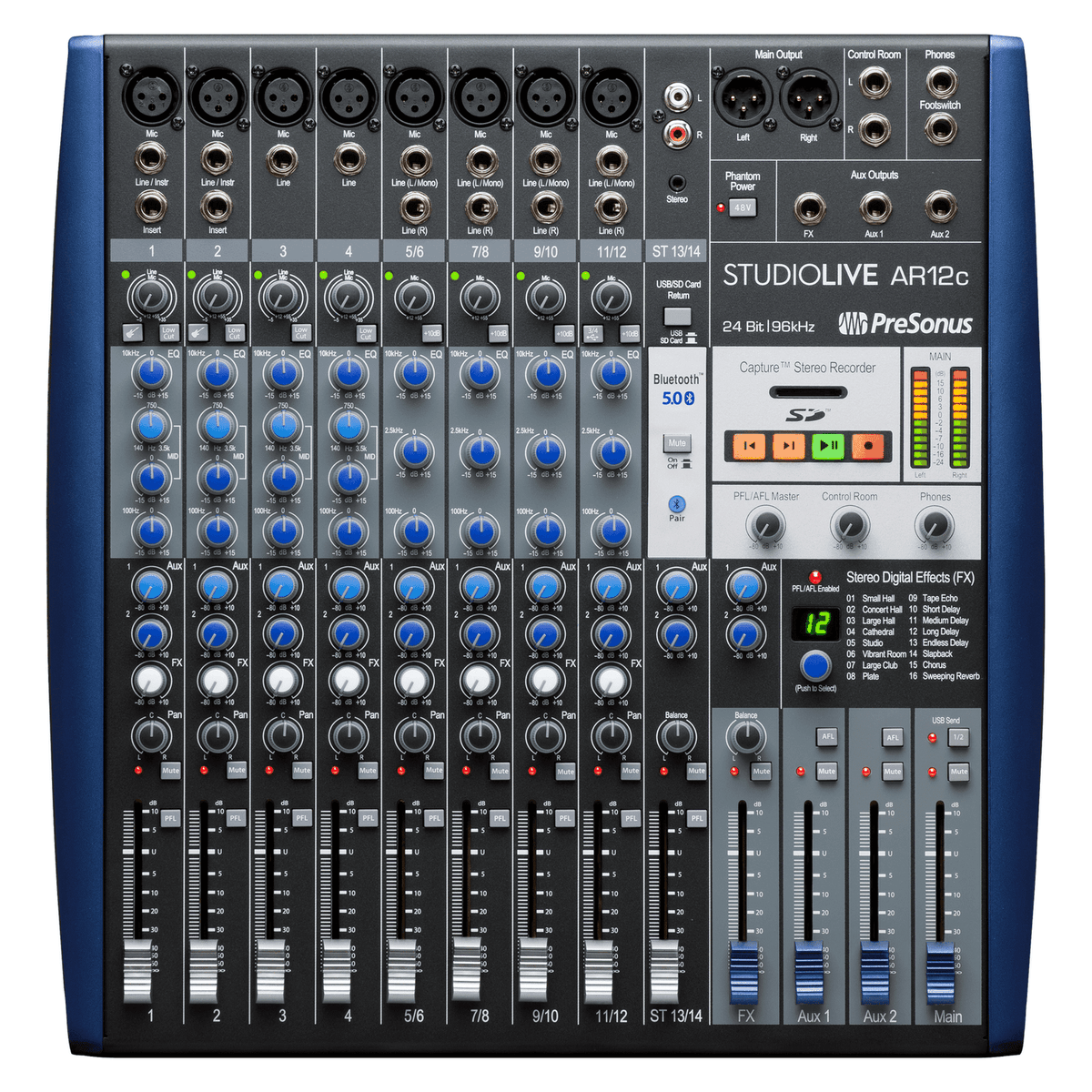 PreSonus StudioLive AR12c Analogue Mixer with USB-C Audio Interface 1