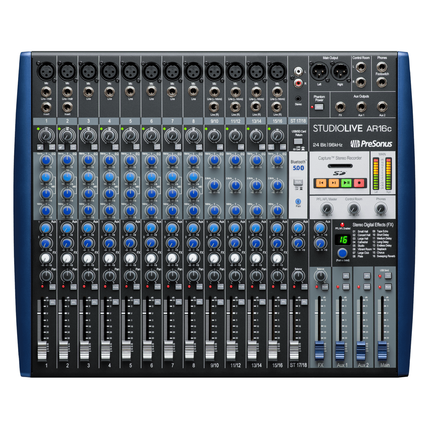 PreSonus StudioLive AR16c Analogue Mixer with USB-C Audio Interface 1