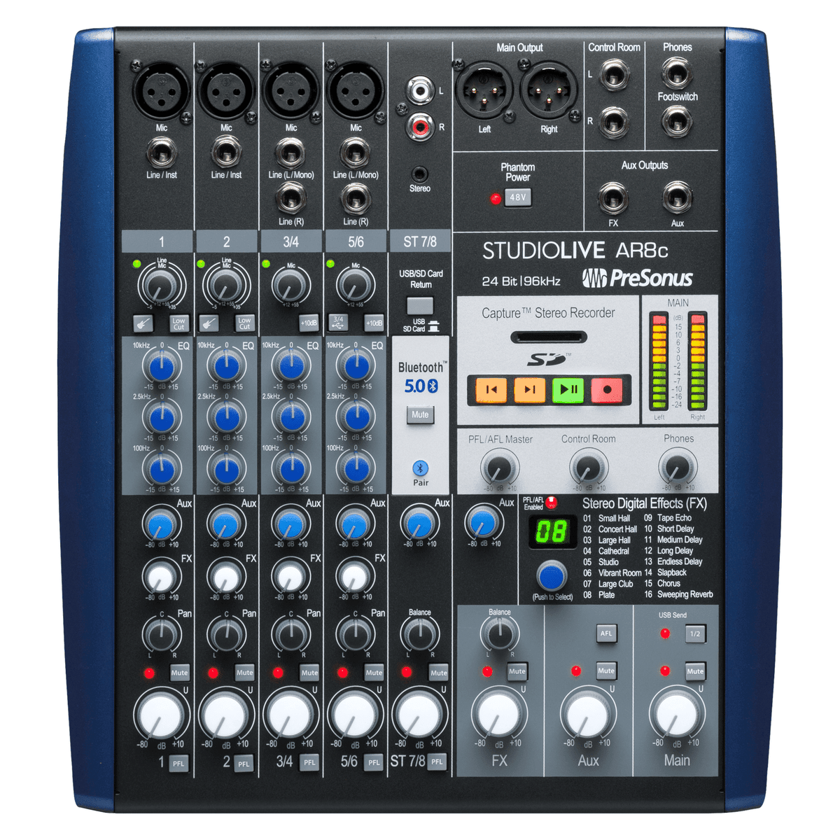 PreSonus StudioLive AR8c Analogue Mixer with USB-C Audio Interface 1