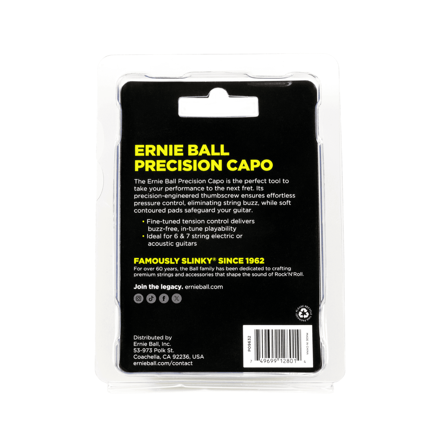 Ernie Ball Precision Capo - Bronze P09632 4