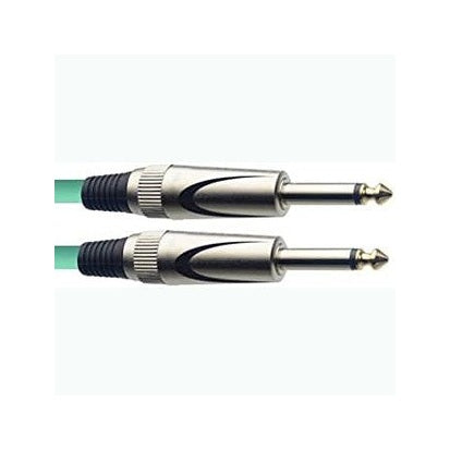 Stagg SGC3DL CGR Deluxe Instrument Cable, Mono Jack-Mono Jack — 3M Green 2