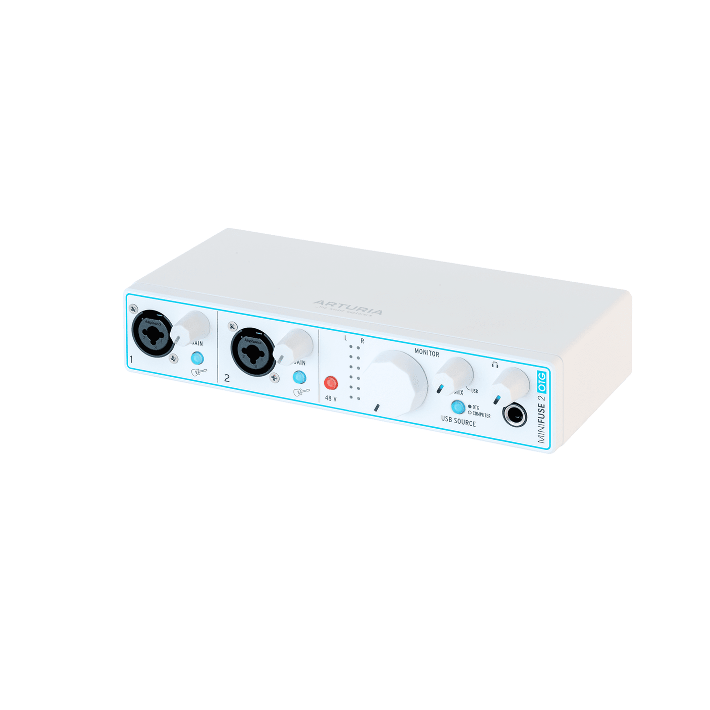 Arturia MiniFuse 2 OTG - Dual USB 2-in / 2-out Audio Interface White 3