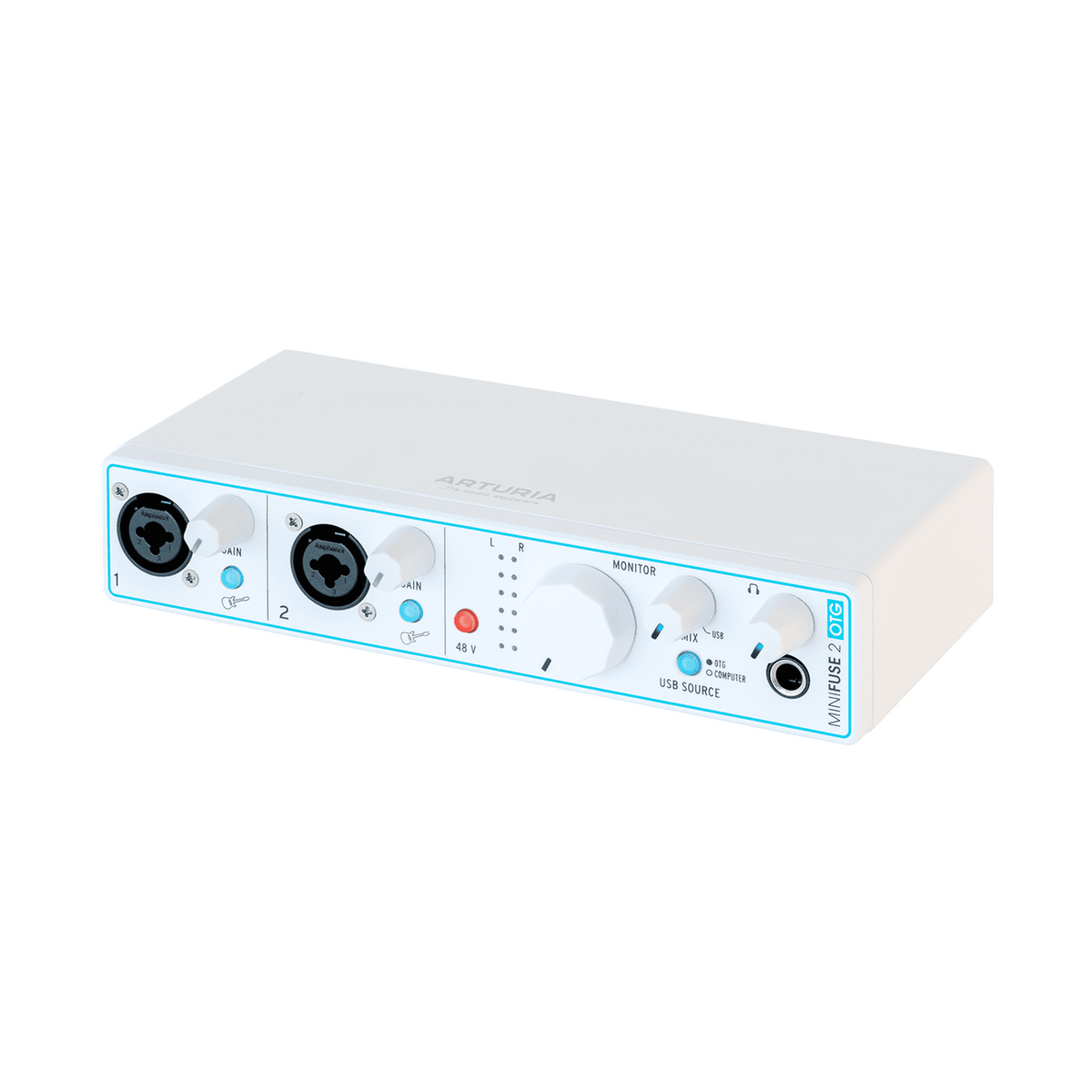 Arturia MiniFuse 2 OTG - Dual USB 2-in / 2-out Audio Interface White 3