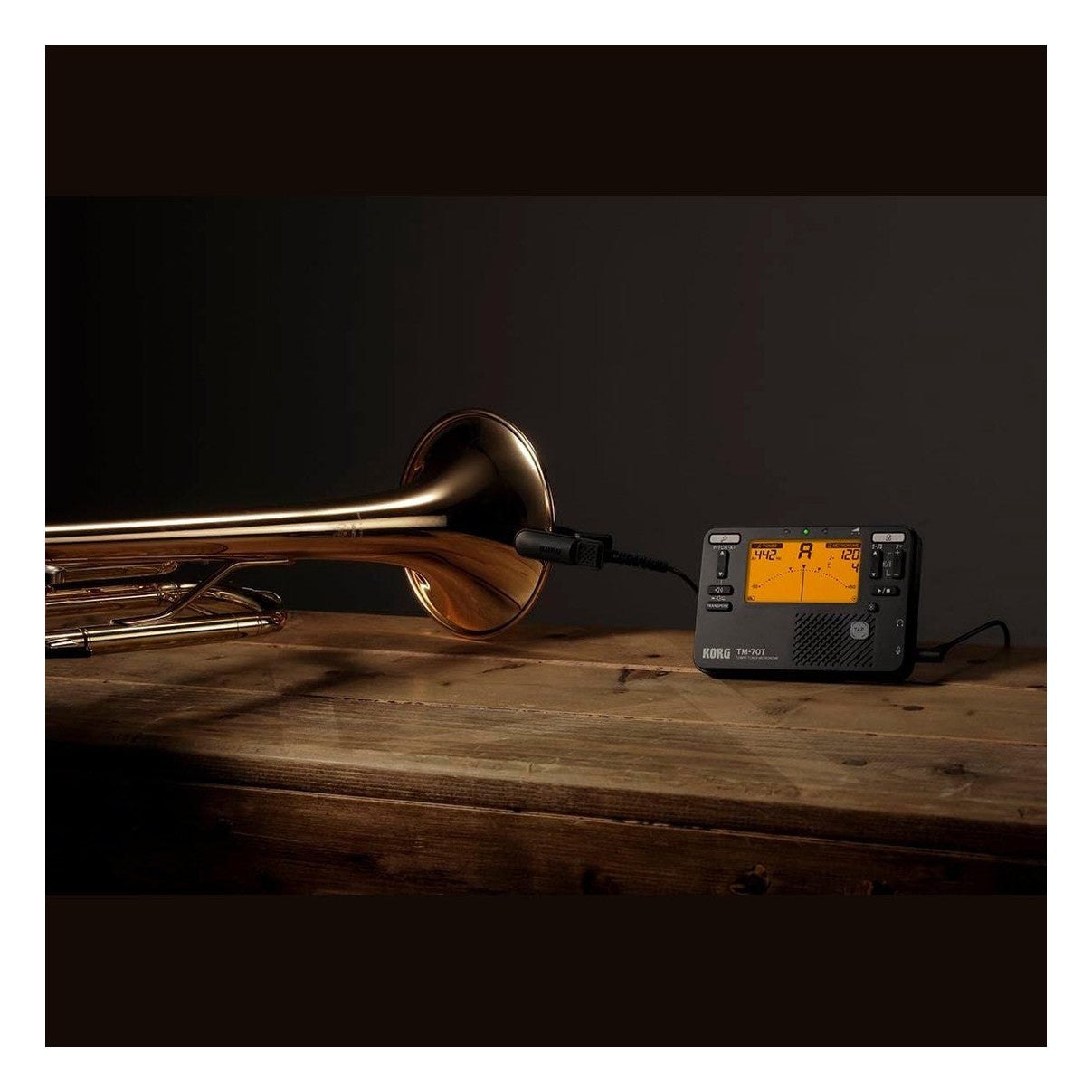 Korg TM-70C Combo Tuner Metronome with Contact Microphone - Black 4