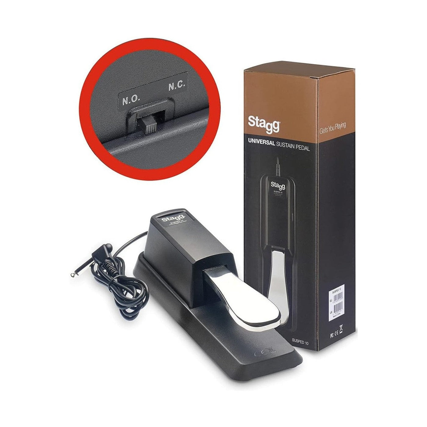Stagg SUSPED-10 Universal Sustain Pedal 2