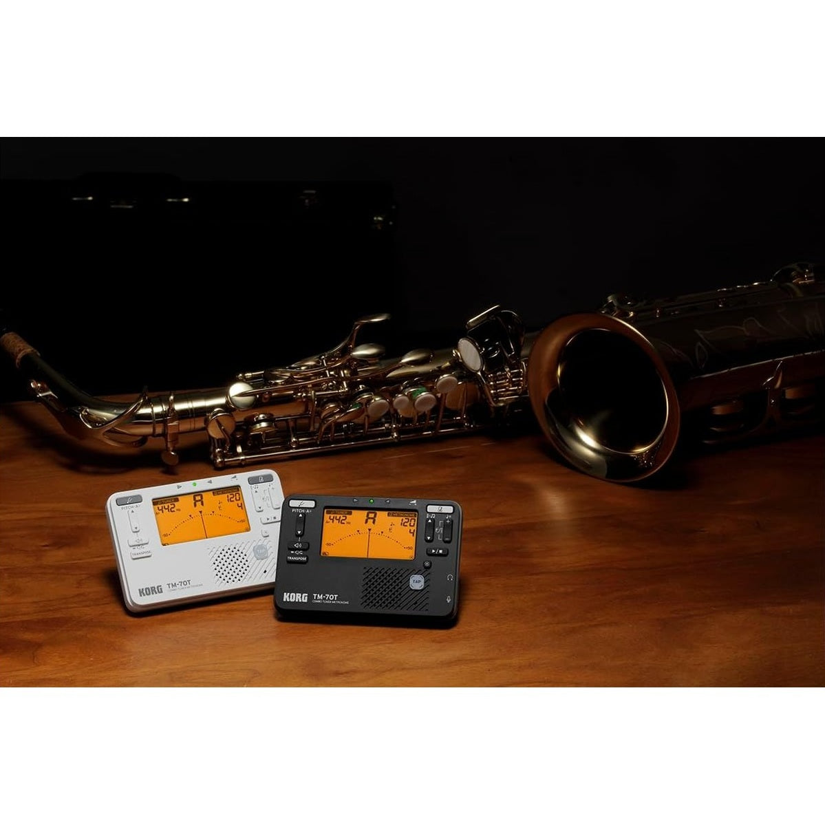 Korg TM-70C Combo Tuner Metronome with Contact Microphone - White 4