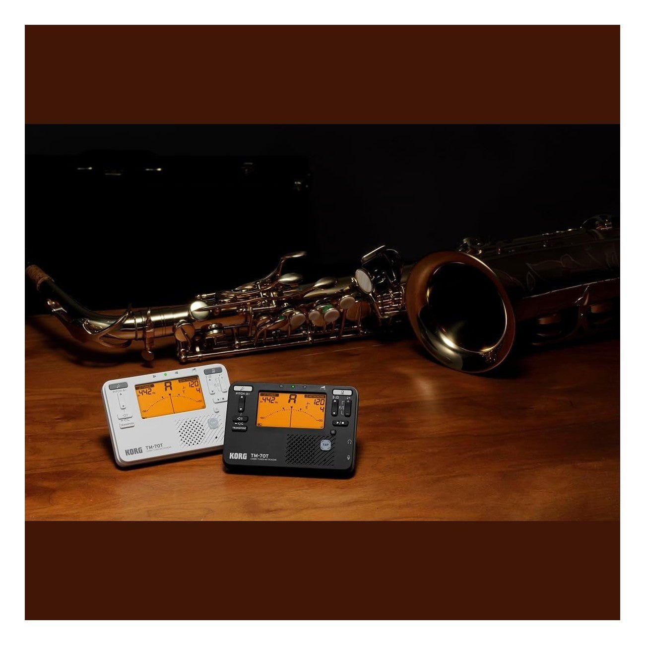 Korg TM-70C Combo Tuner Metronome with Contact Microphone - Black 5