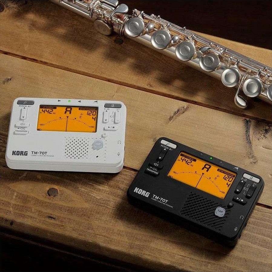 Korg TM-70C Combo Tuner Metronome with Contact Microphone - Black 6