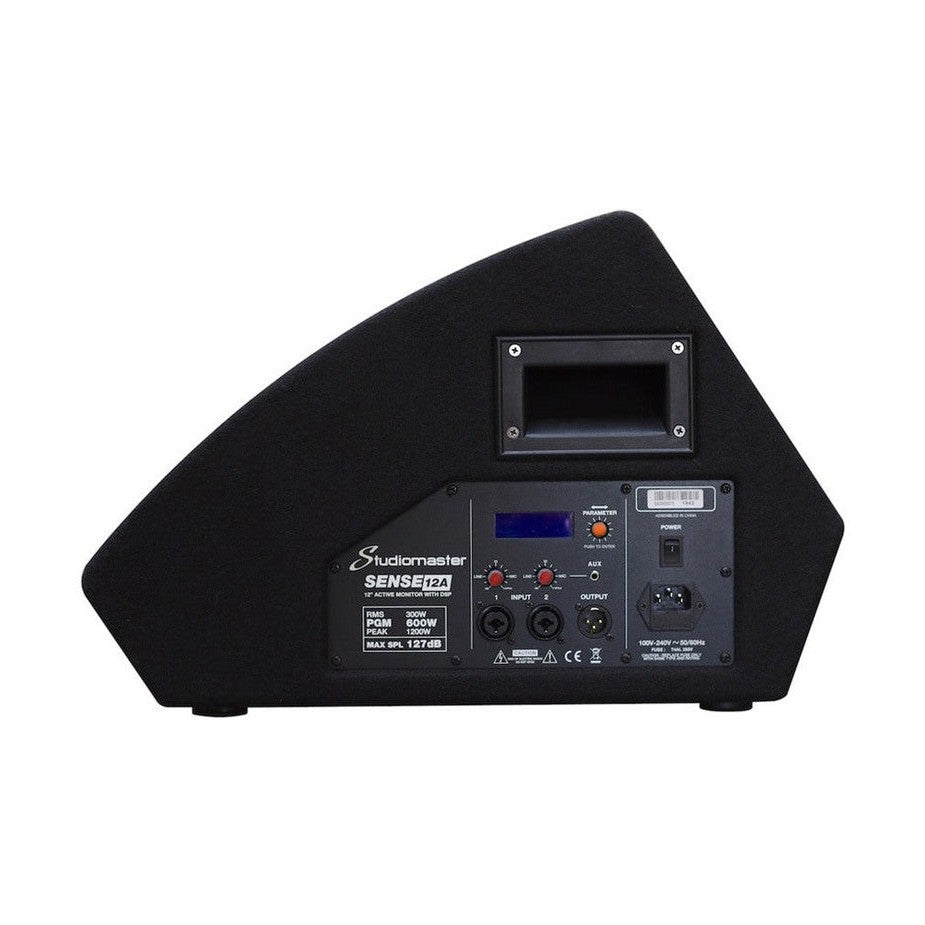 Studiomaster Sense 12A 12" Active Wedge Monitor Speaker - Carpet Covered 3