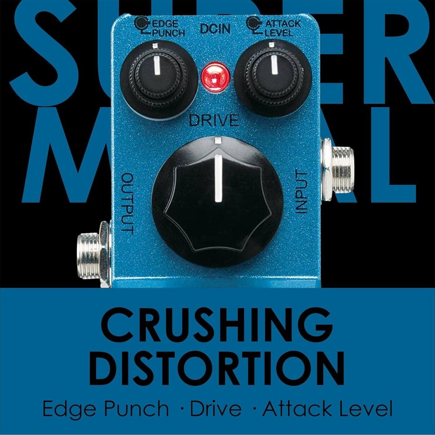 Ibanez SMMINI Super Metal Mini – Compact High-Gain Distortion Pedal 3