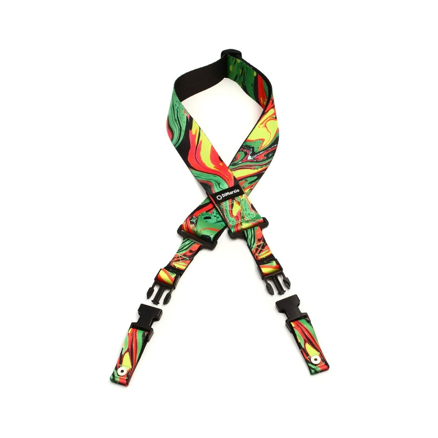 DiMarzio Steve Vai ClipLock® Guitar Strap - Standard Length Green Universe 1