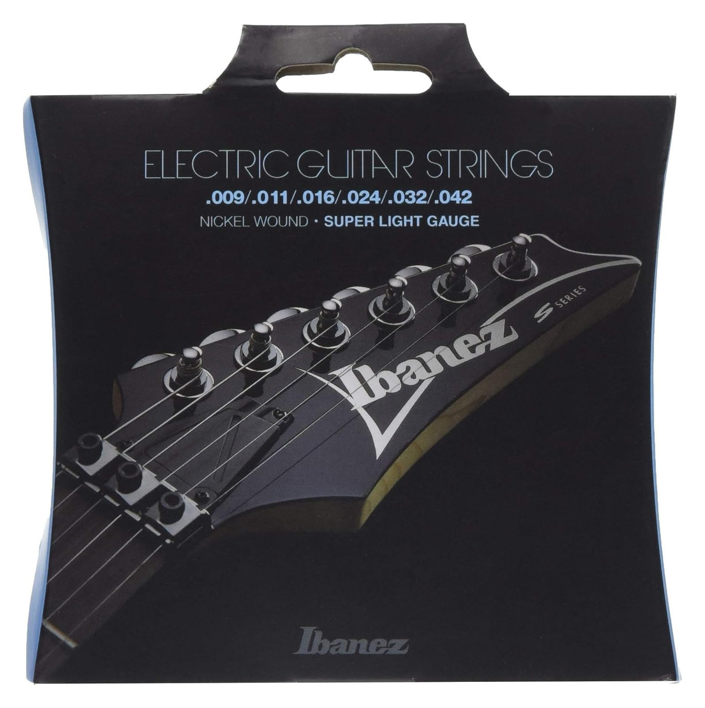 Ibanez IEGS6 Electric Guitar Strings Super Light Gauge, Silver 1