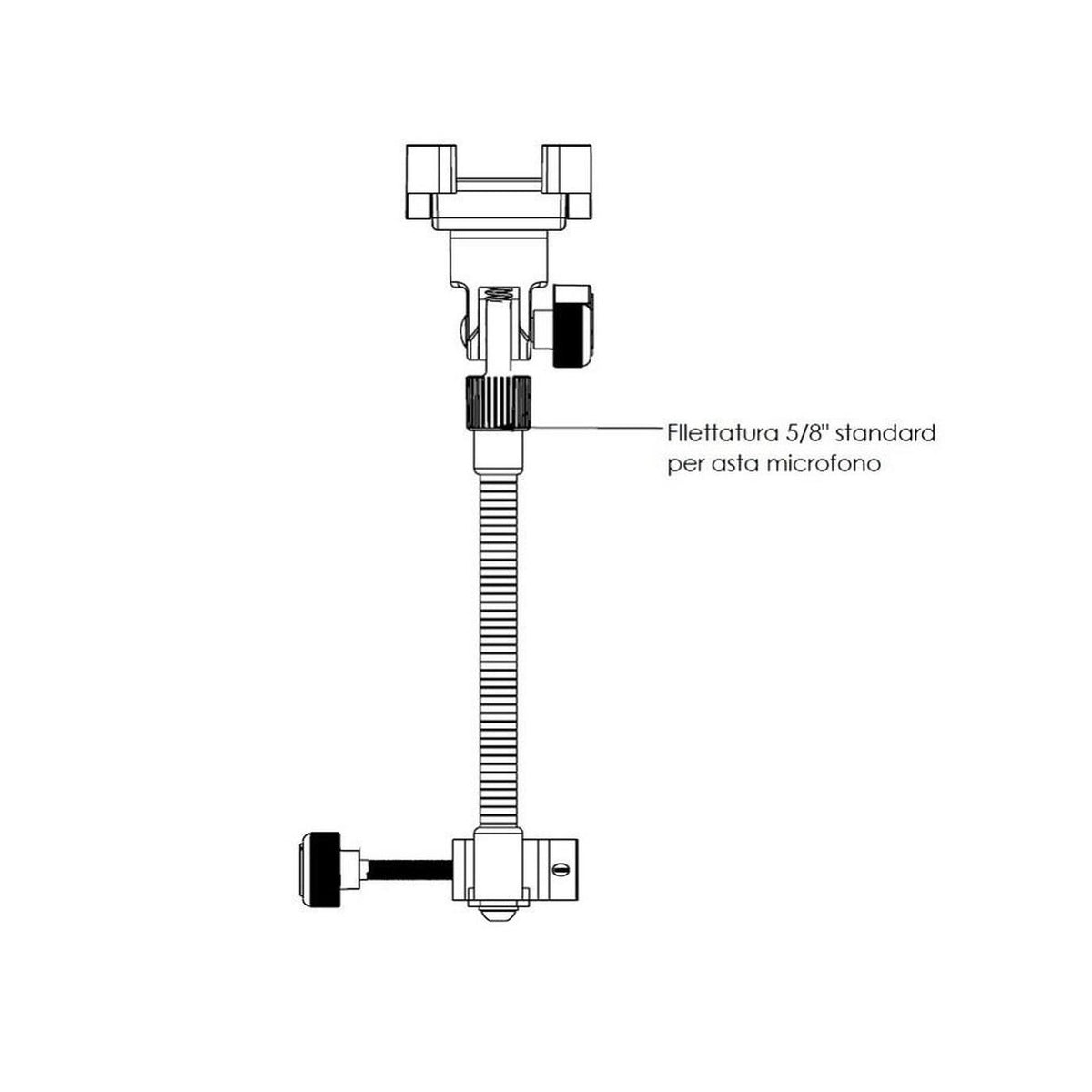 Quiklok SMS001 Universal Smartphone Holder For Microphone Stands 7