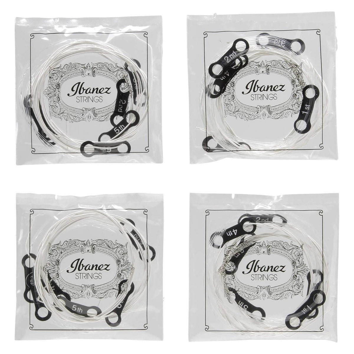 Ibanez PICLS6HT Classical Guitar Strings — Hard Tension, Clear Nylon Trebles, Silver Wound Bass 4-Pack Copy 3