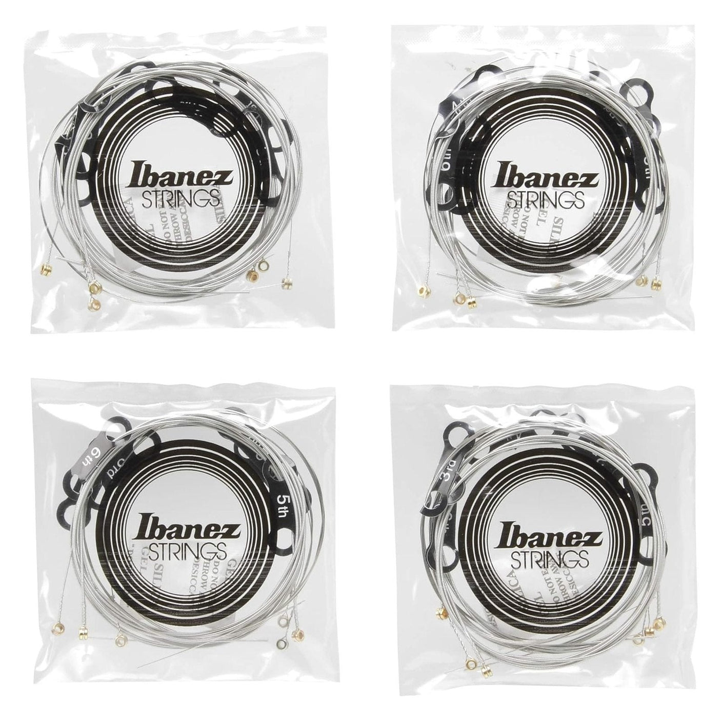 Ibanez PIEGS61 Nickel Wound Electric Guitar Strings — Light, 6-String, .010-.046 4-Pack 3