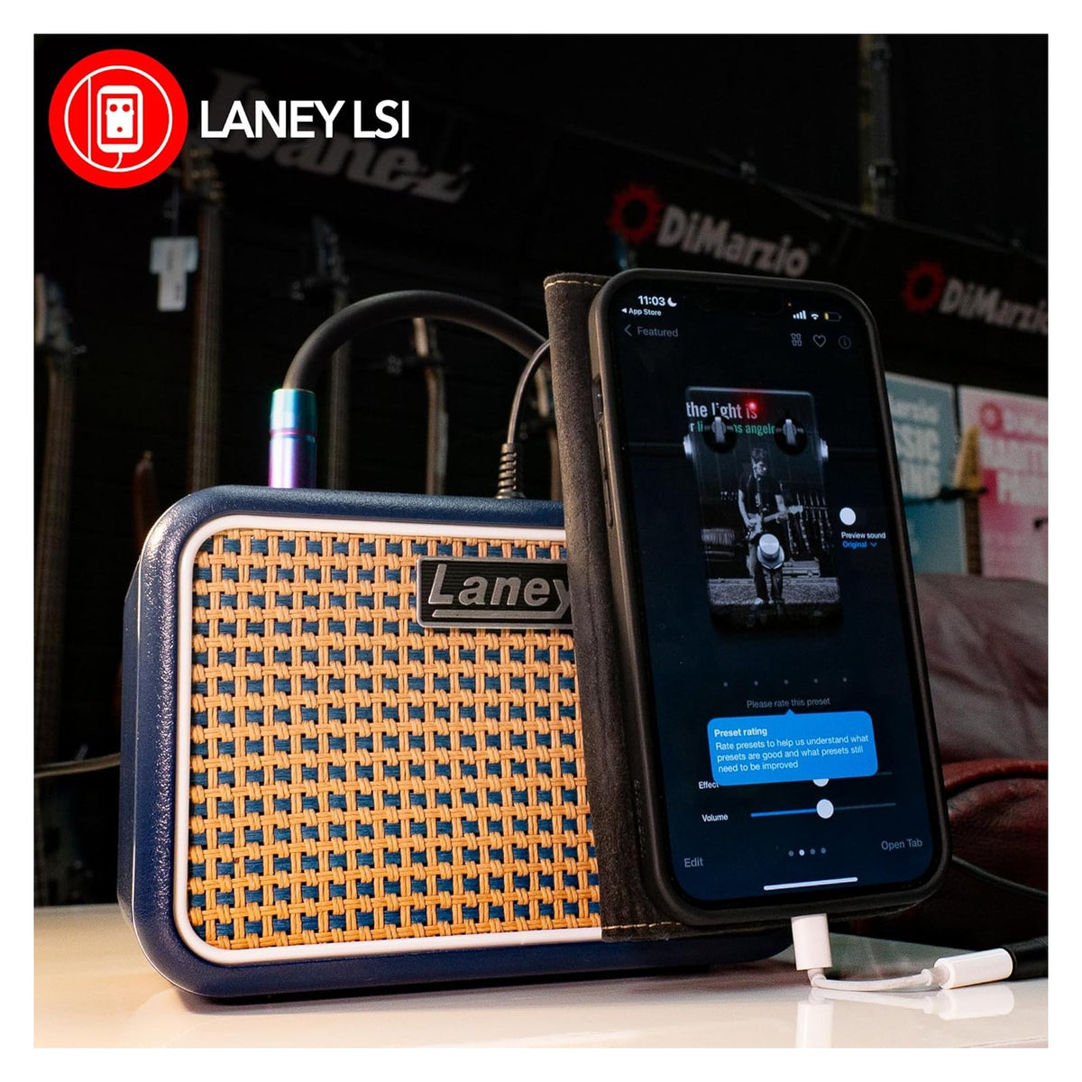 Laney Mini-Lion Battery Powered Guitar Amplifier with Smartphone Interface 4