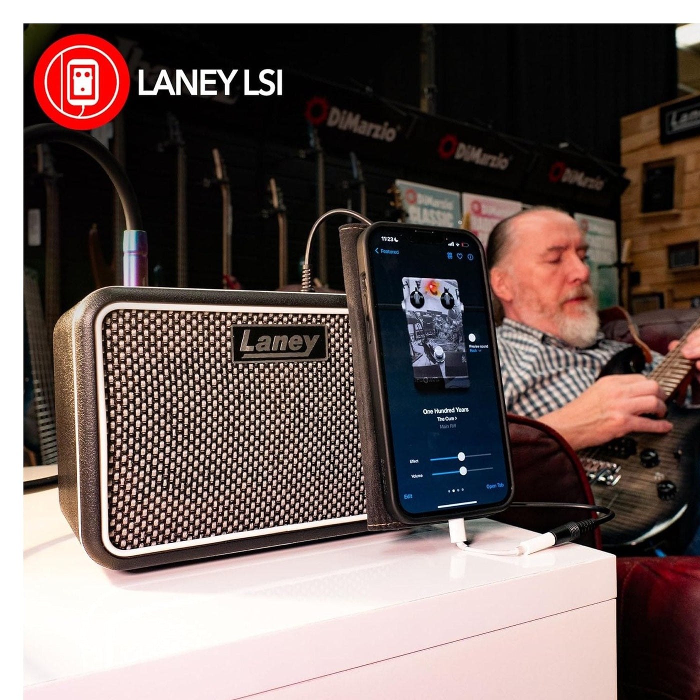 Laney MINI-STB-SUPERG-2 - Battery Powered Bluetooth Practice Guitar Amplifier 5