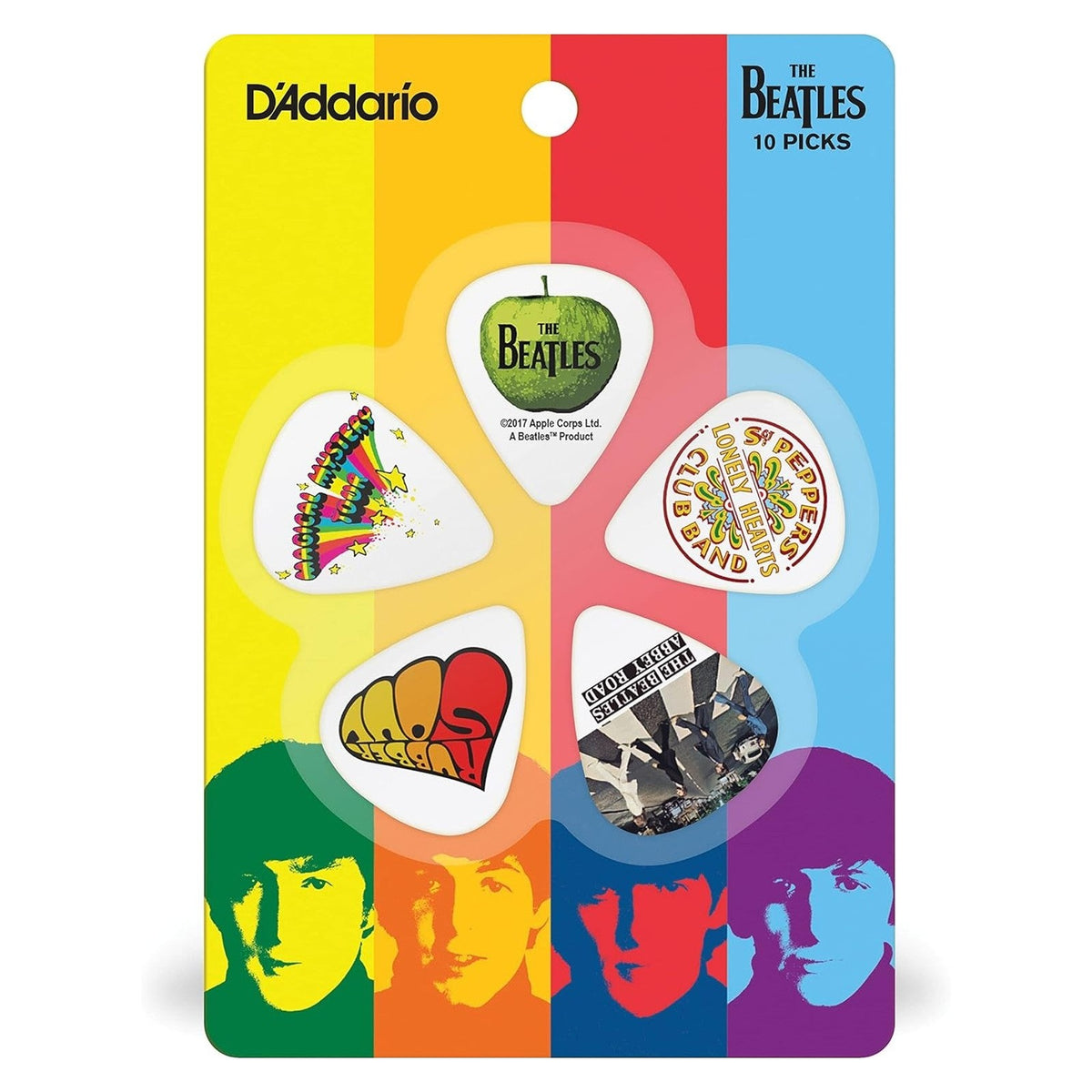 D’Addario Beatles Guitar Picks – Classic Albums 10-Pack Medium 3