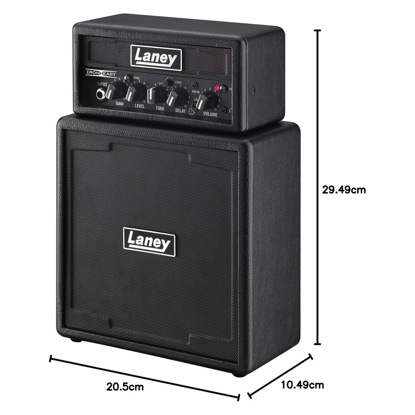 Laney Ironheart MINISTACK - Ultra-Compact Battery-Powered Mini Guitar Amp Stack with Smartphone Interface 4
