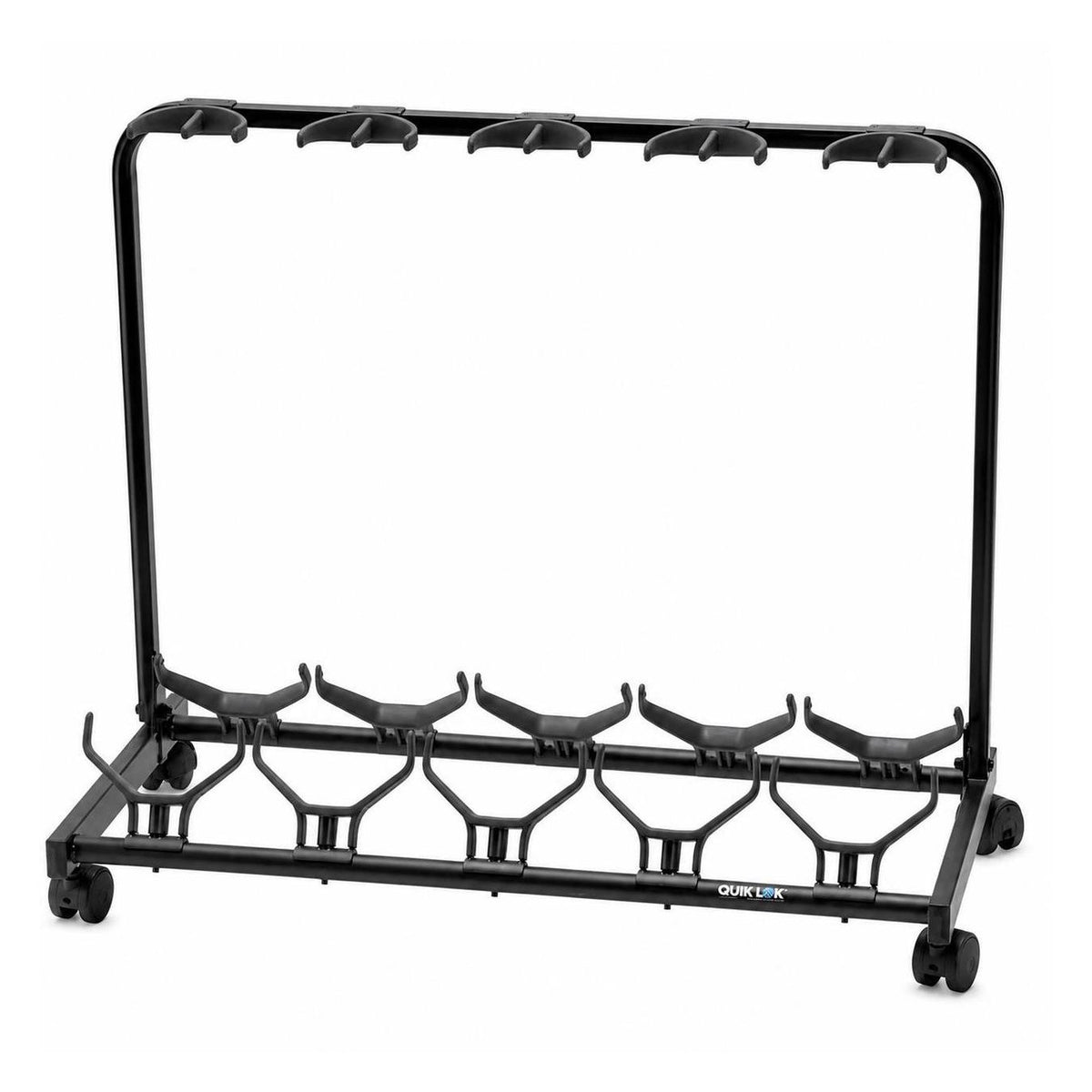Quiklok GS450 Universal 5-Way Guitar Stand With Casters 1
