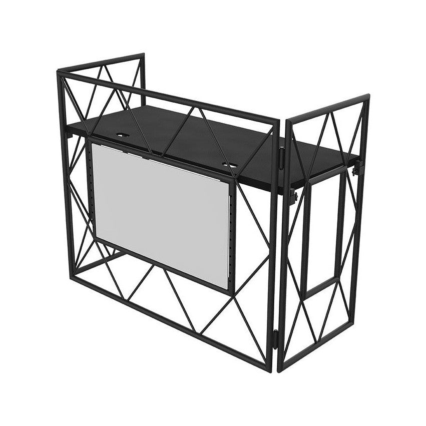 Ultimax Truss Booth Black - DJ Booth System with VESA TV Mount 2