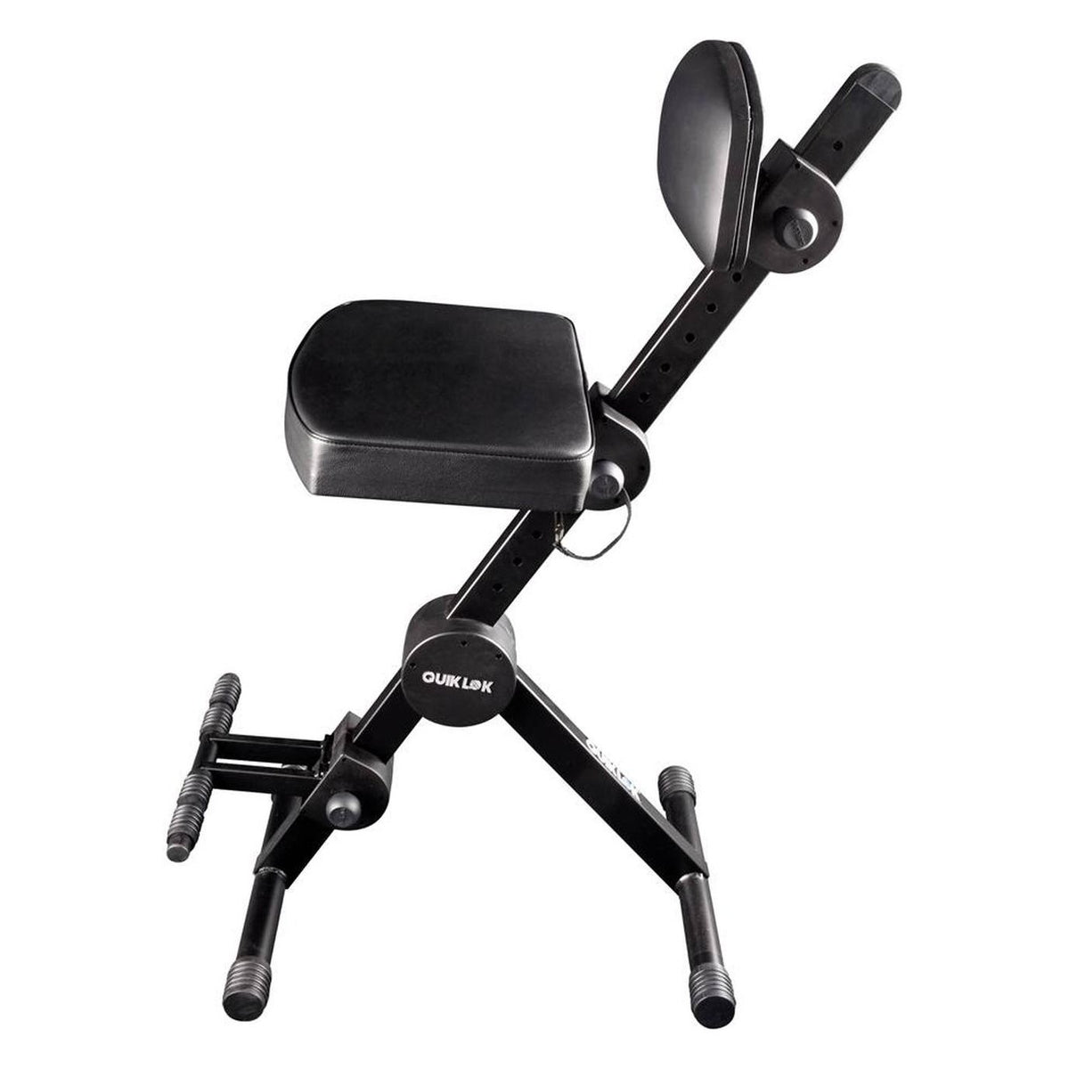 Quiklok DX749 Adjustable Musicians Stool With Backrest & Footrest 2