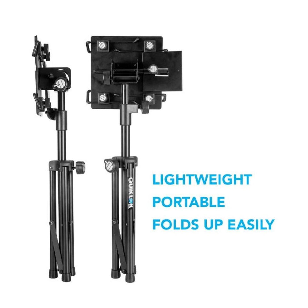 Quiklok LPH004 Fully-Adjustable Laptop Tripod Stand With Mouse Tray 4