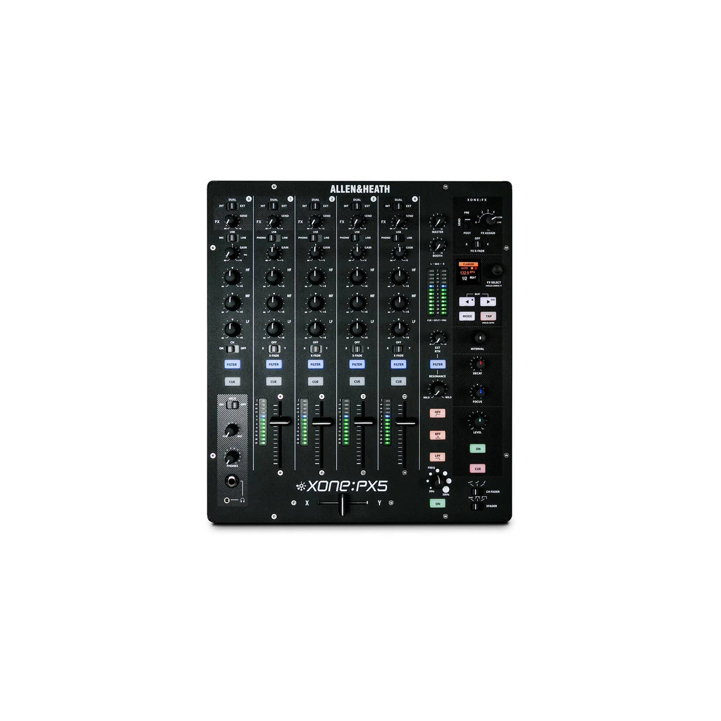 Allen & Heath Xone:PX5 - Analogue 4+1 Channel DJ Mixer With Digital FX, 20-Channel USB Soundcard And X:Link 1