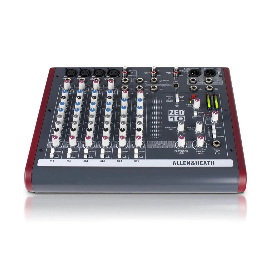 Allen & Heath ZED-10: Compact 4:2:2 Mixer With USB & AmpliTube X-Gear 4