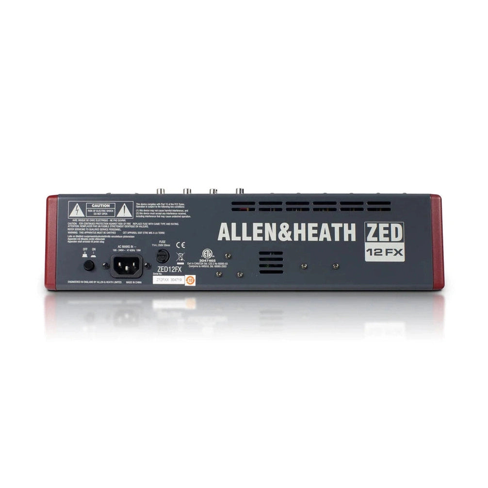 Allen & Heath ZED-12FX: Compact 6:3:2 Mixer With USB & Onboard Effects 2