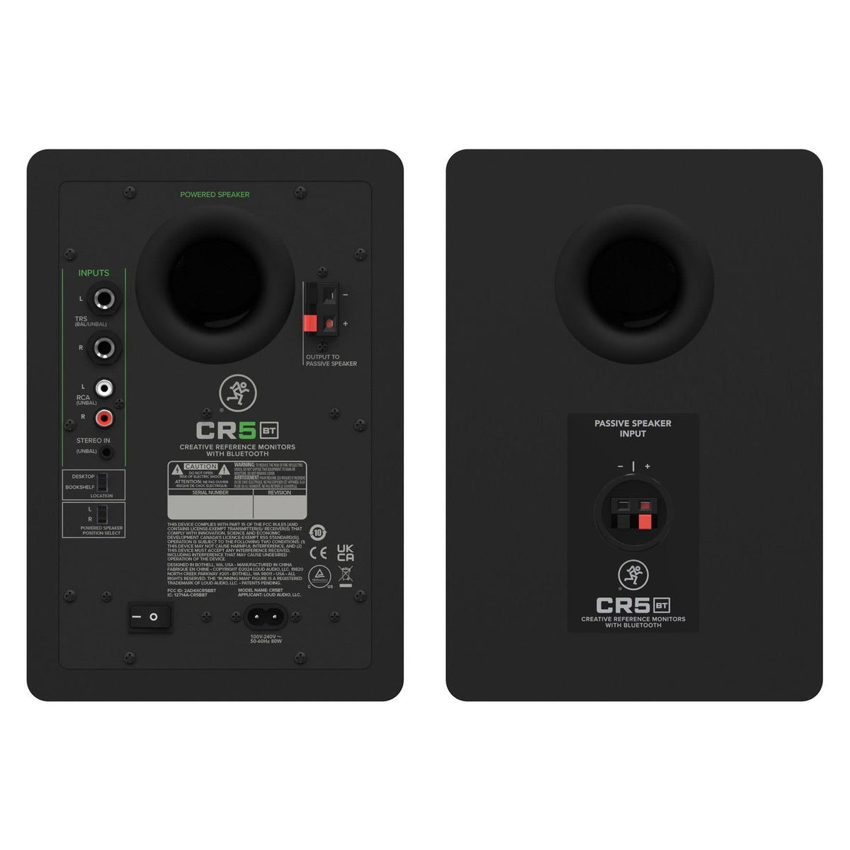 Mackie CR5BT 5.25" Active Studio Monitors with Bluetooth PAIR 4