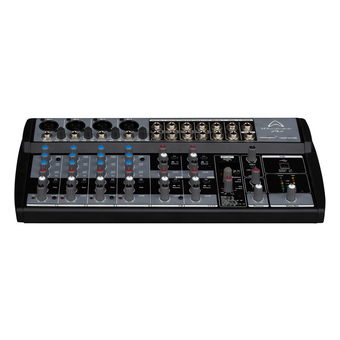 Wharfedale Pro Connect 1202FX/USB Compact Mixing Desk 3