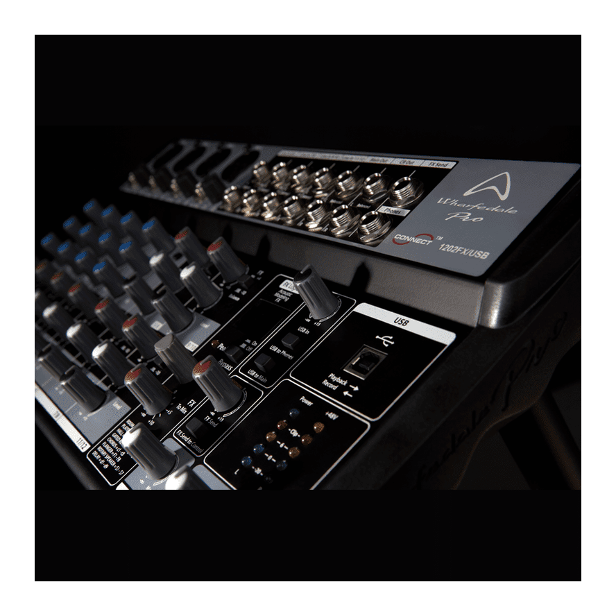 Wharfedale Pro Connect 1202FX/USB Compact Mixing Desk 9