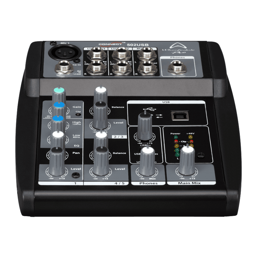 Wharfedale Pro Connect 502 USB Compact Mixing Desk 2