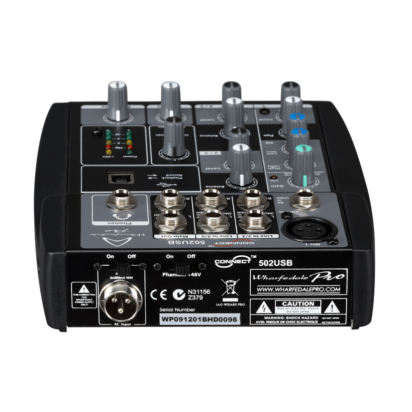 Wharfedale Pro Connect 502 USB Compact Mixing Desk 4