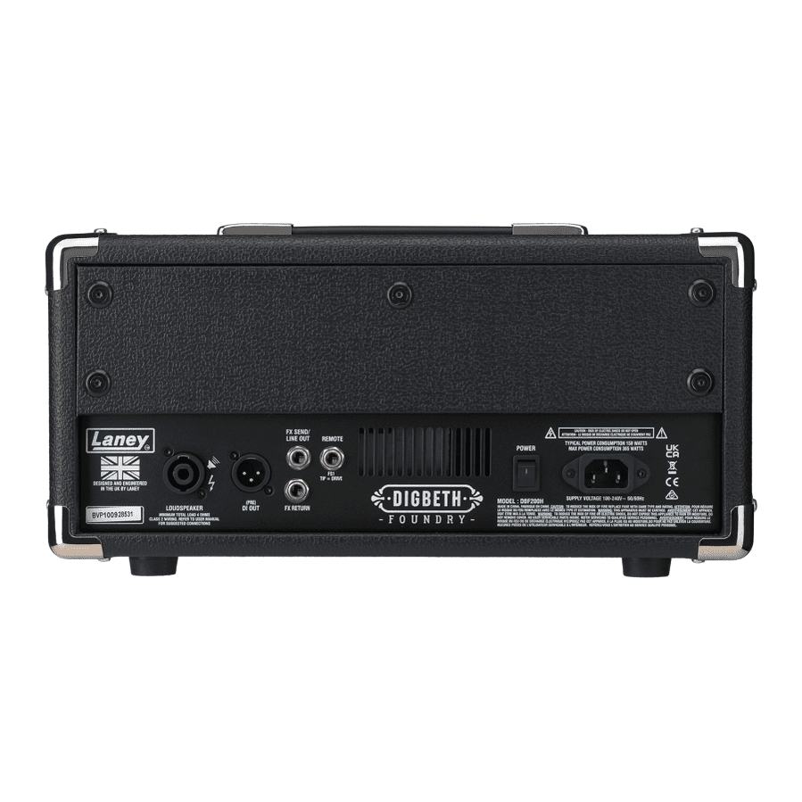 Laney Digbeth DBF200H - 200W Bass Head Amplifier With FET & Tube-Style Drive 4
