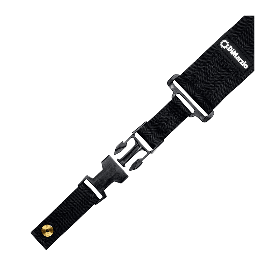 DiMarzio DD2300 Elastic ClipLock® Guitar Strap – Black 1