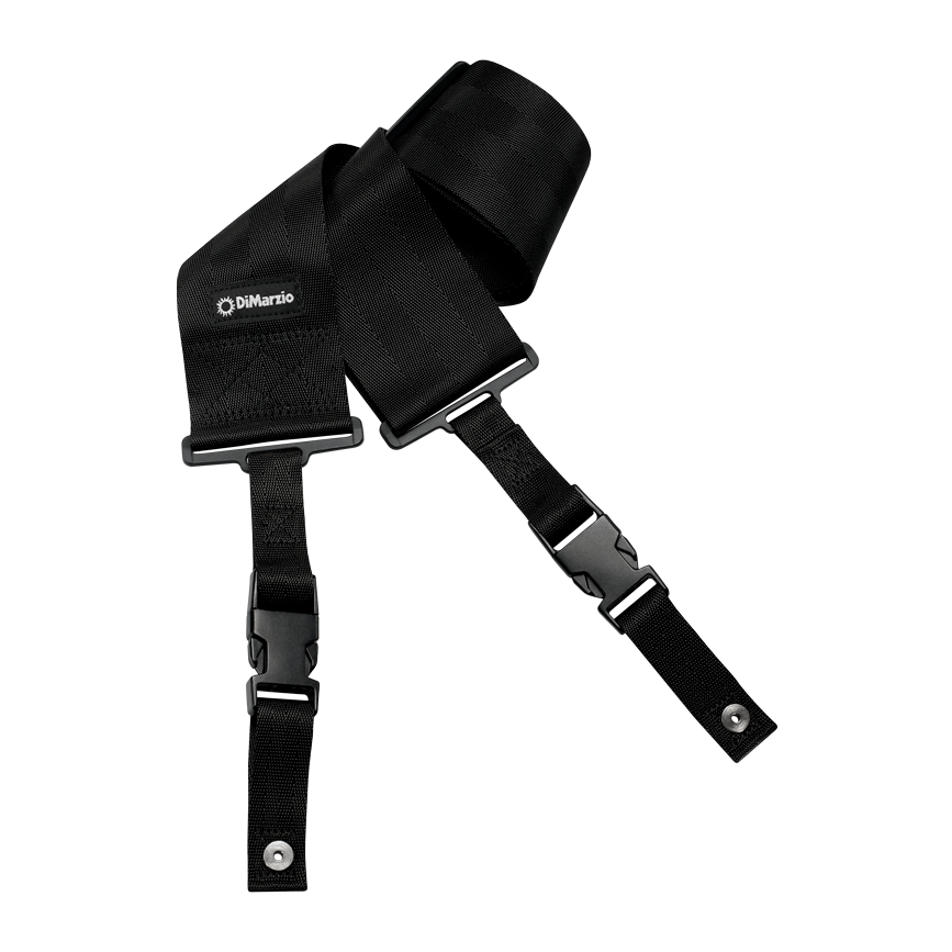 DiMarzio DD2800BK 3" ClipLock® Nylon Guitar Strap – Black 1