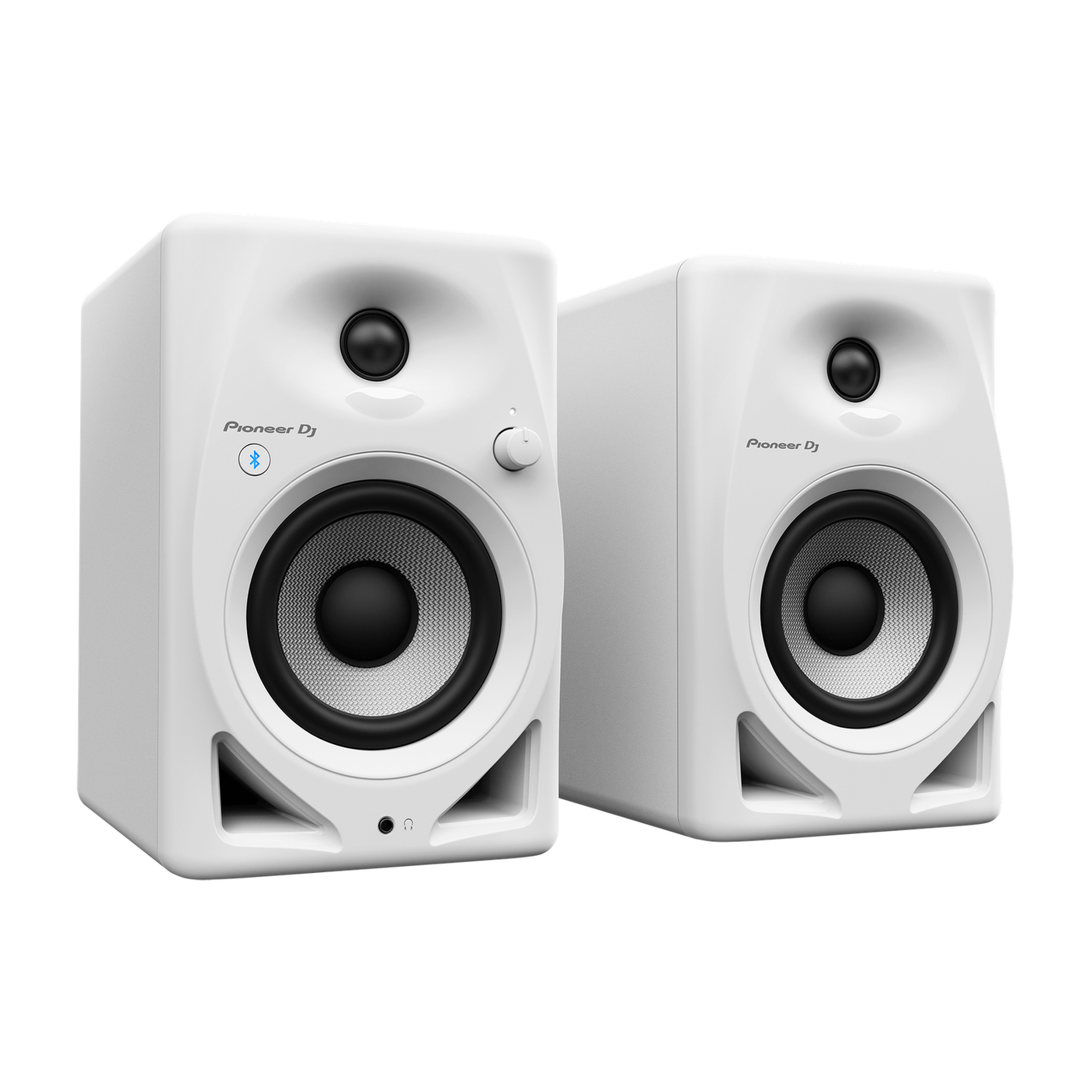 Pioneer DJ DM-40D-BT-W 4" Active Bluetooth Desktop Monitors, Pair White 1
