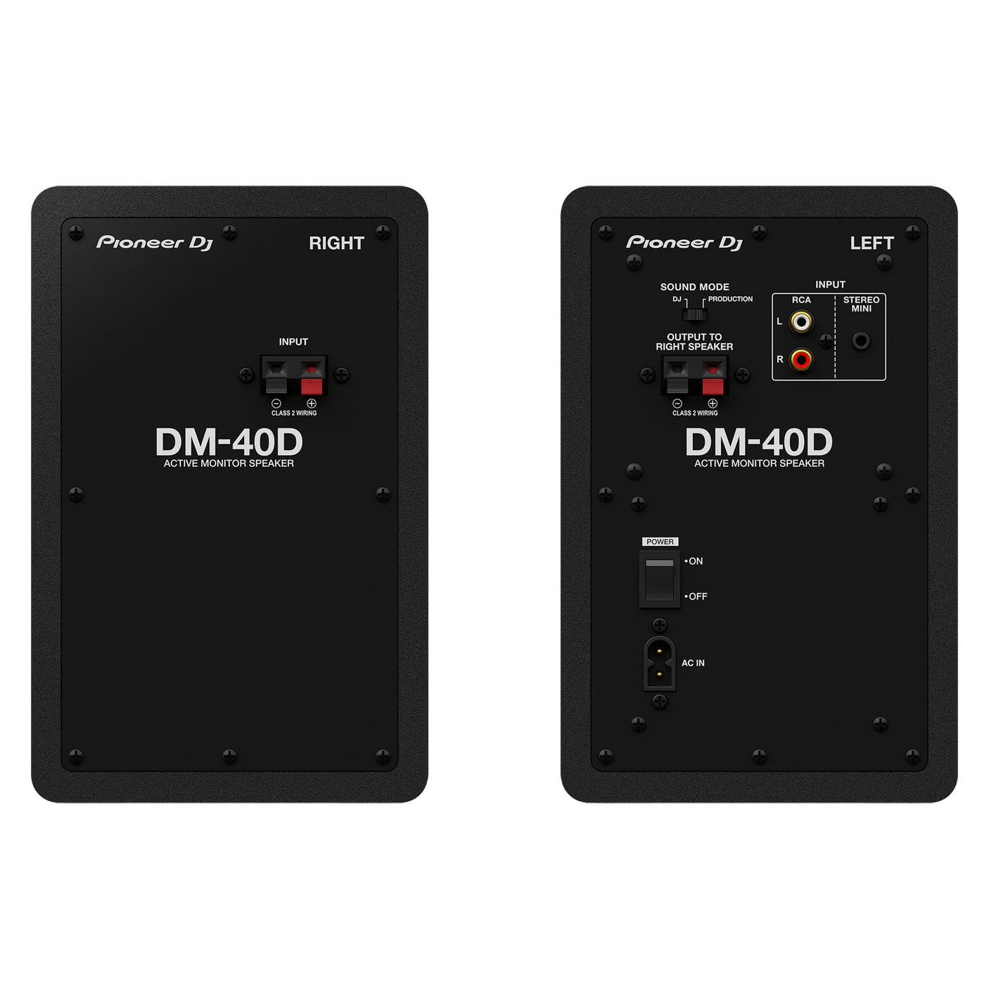 Pioneer DJ DM-40D 4" Active Desktop Monitors, Pair Black 2