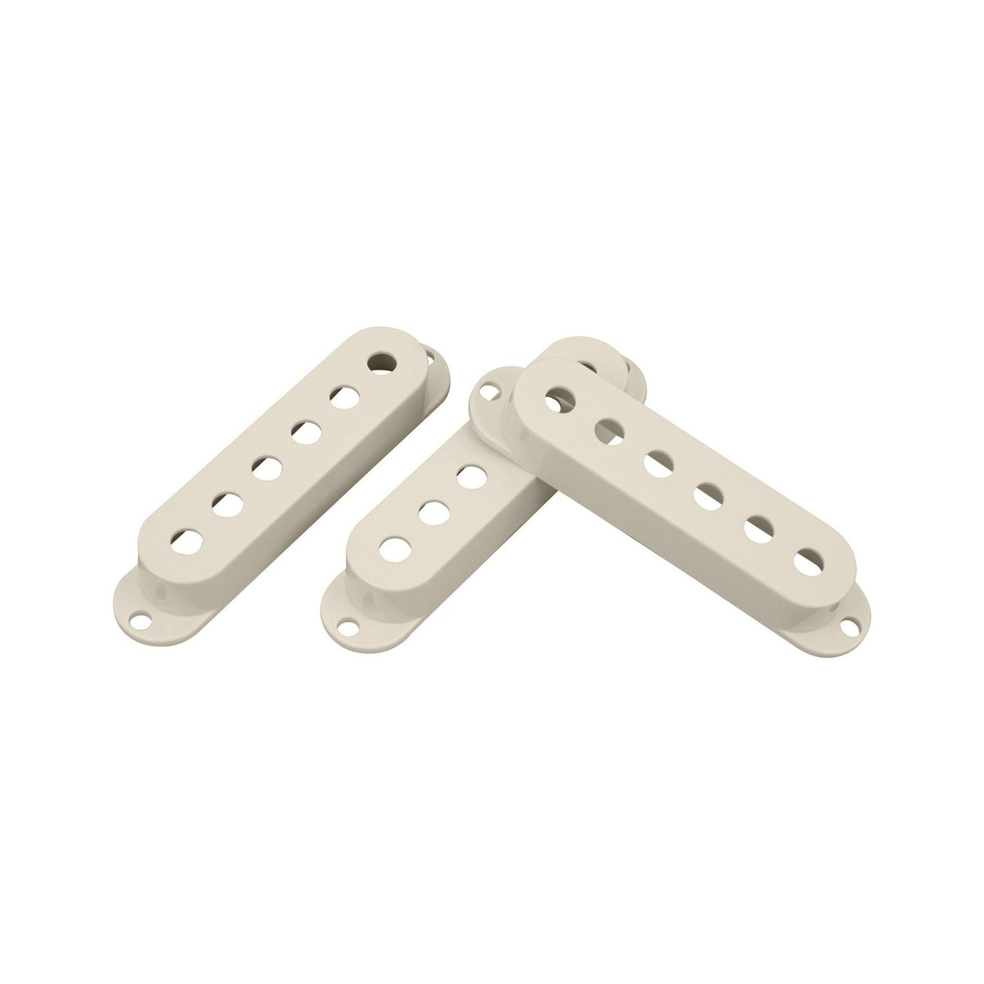 DiMarzio DM2000AW Vintage Strat Single-Coil Pickup Covers Set of 3 - Aged White 1