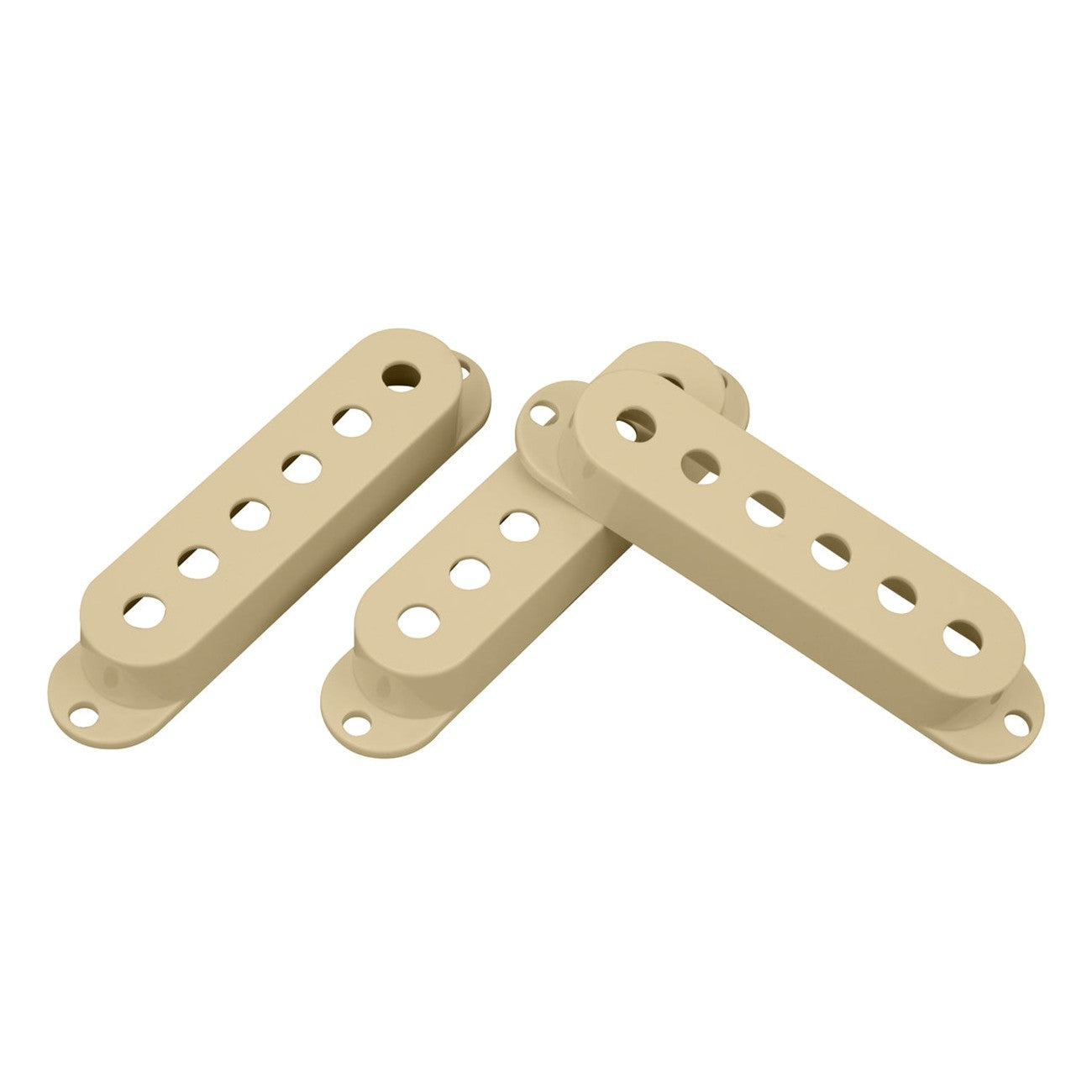 DiMarzio DM2000CR Vintage Strat Single-Coil Pickup Covers Set of 3 - Cream 1