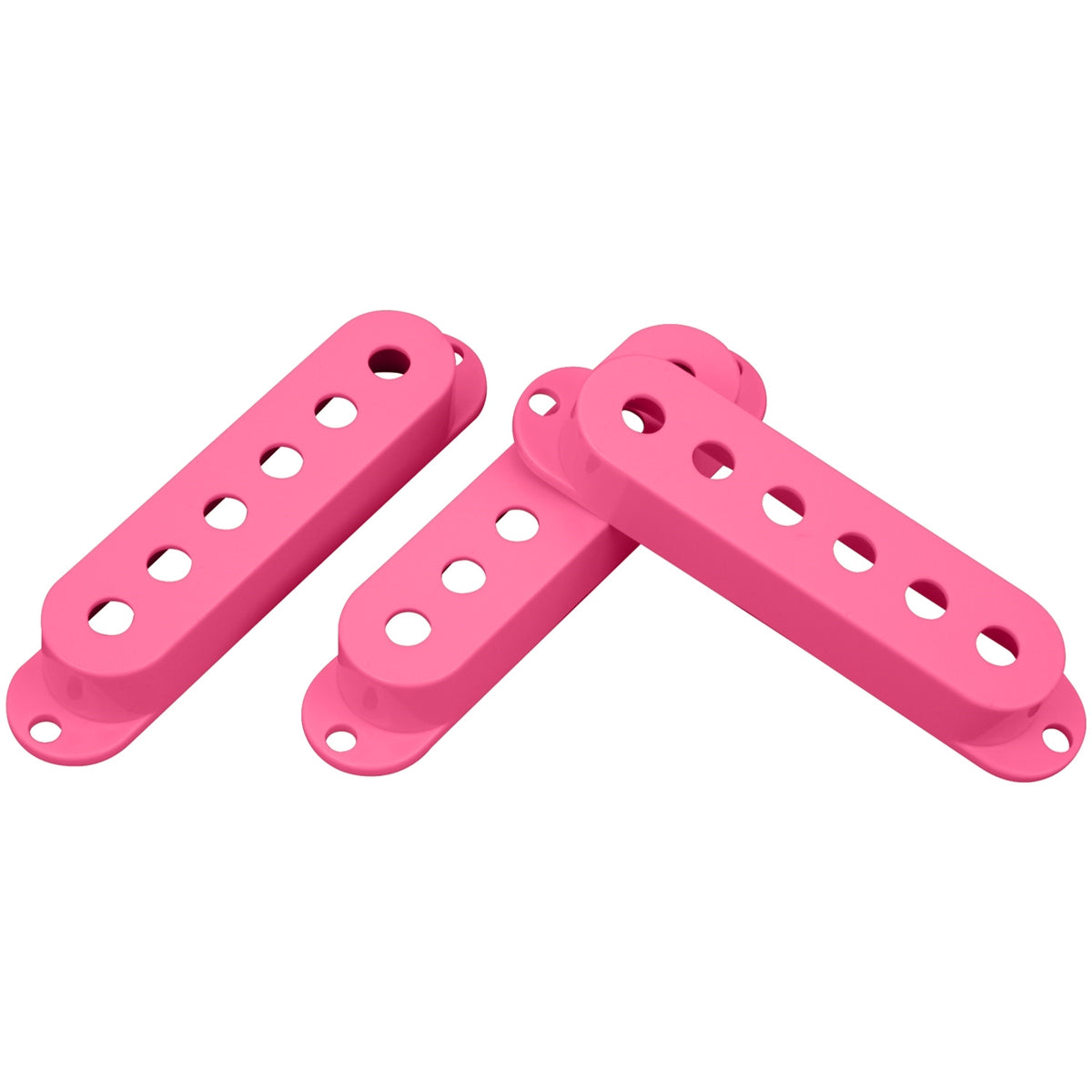 DiMarzio DM2001PK Strat Single-Coil Pickup Covers Set of 3 - Pink 1