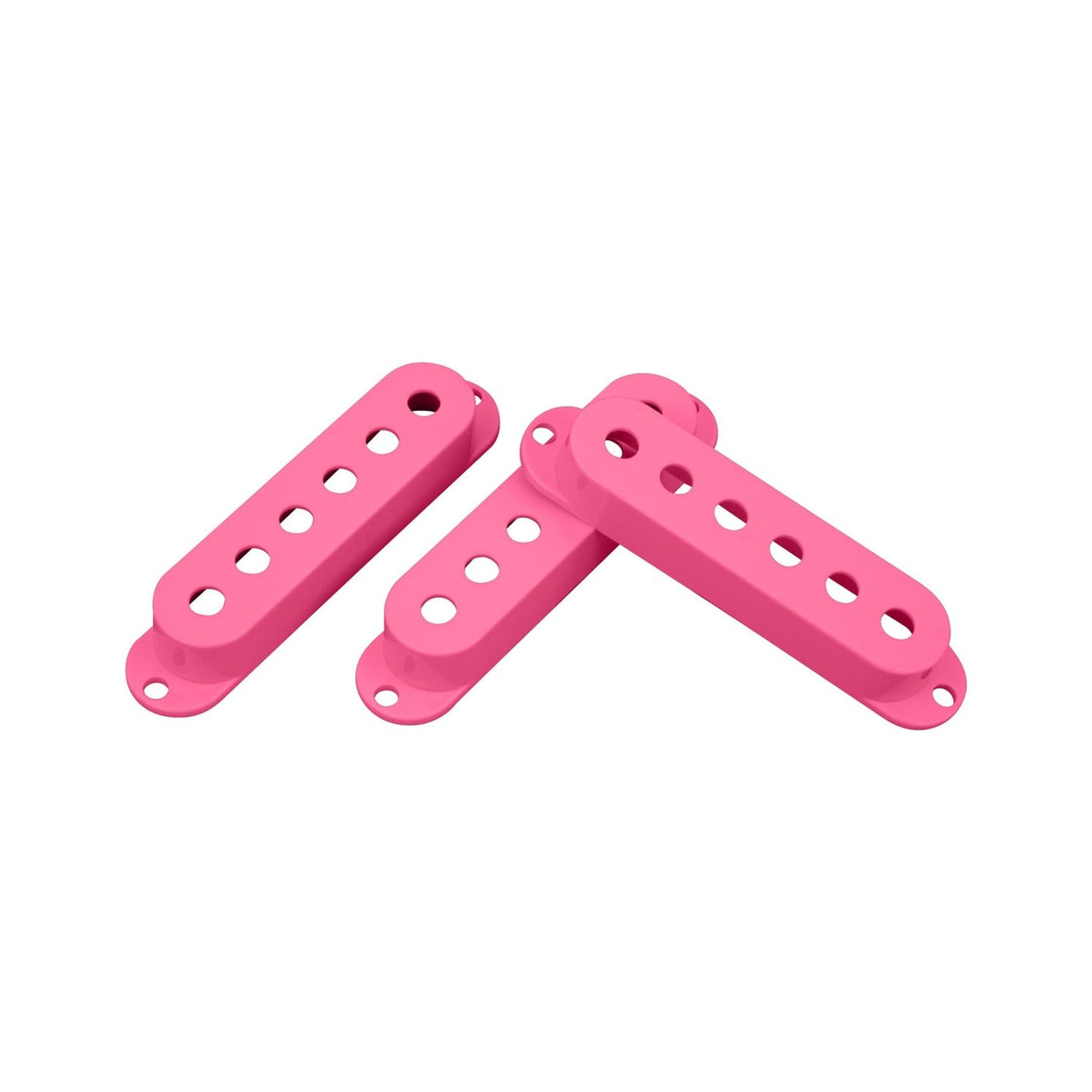 DiMarzio DM2001PK Strat Single-Coil Pickup Covers Set of 3 - Pink 1
