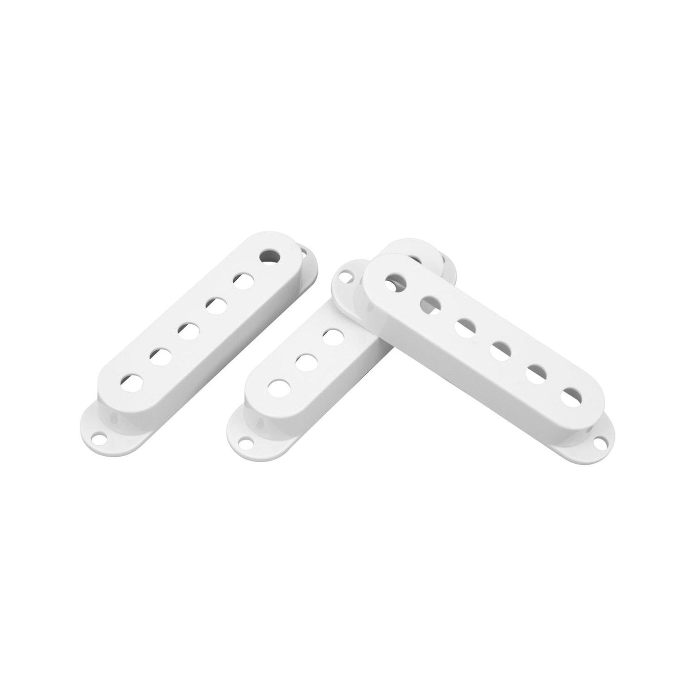 DiMarzio DM2001W Strat Single-Coil Pickup Covers Set of 3 - White 1